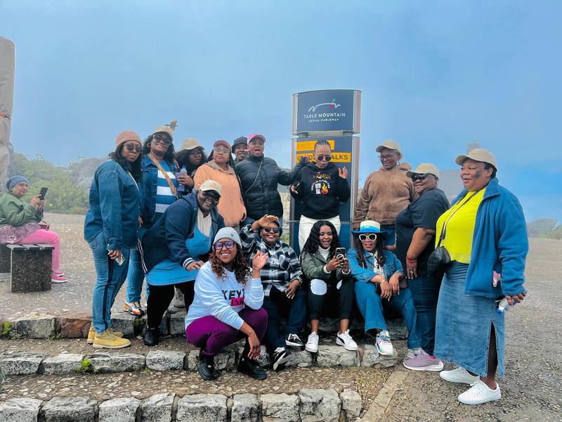 Learners sightseeing bus Cape Town